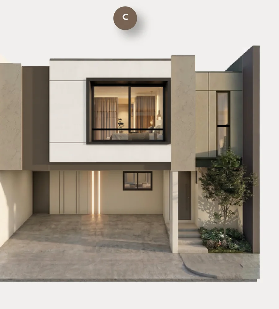Fachada Tipo C de Lomas Residencial